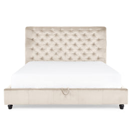 ATLAS Pat tapițat, 180x200cm, somieră rabatabilă și ladă incluse