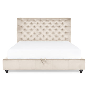 ATLAS Pat tapițat, 180x200cm, somieră rabatabilă și ladă incluse