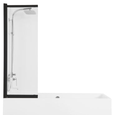 SOLVA Paravan cadă, 90x150cm, 2 elemente, sticlă clară