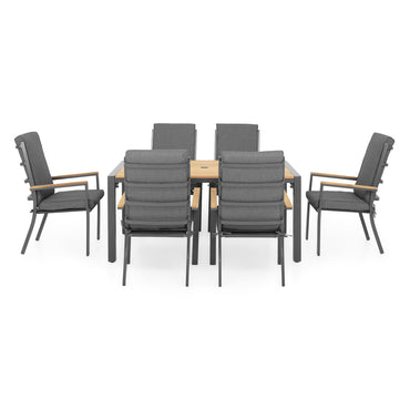 GLENDALE Set mobilier terasă/grădină, 6 scaune și masă