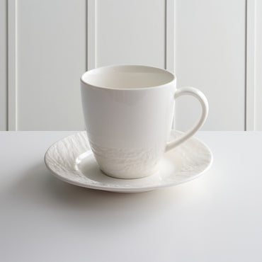 ROCK Ceșcuță și farfurioară, porțelan, 200ml