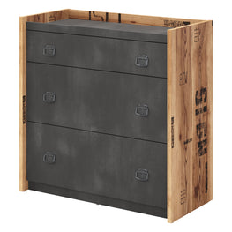 MAXIM Comodă copii, 3 sertare