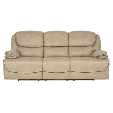 JAMISON Canapea 3 locuri, 2 reclinere manuale, stofă