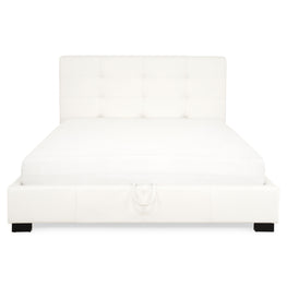 BRUGES Pat tapițat, 160x200cm, somieră rabatabilă și ladă depozitare incluse