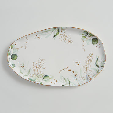 BOTANIQUE Platou servire, porțelan, L.36cm