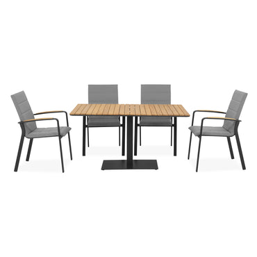 ACERO/COMO Set mobilier terasă/grădină, 4 scaune și masă
