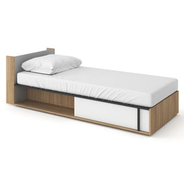 JONAS Pat copii, 90x200cm, sertar, ladă depozitare și saltea incluse