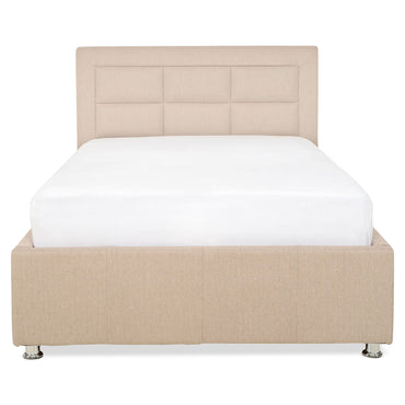 PIANA Pat tapitat, somieră rabatabilă și ladă depozitare incluse