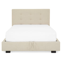 BRUGES Pat tapițat, 140x190cm, somieră rabatabilă inclusă