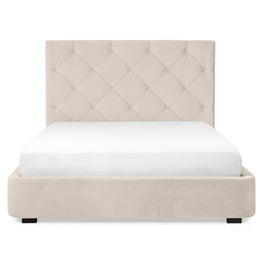 SOLENO Pat tapițat, 160x200cm, somieră rabatabilă și ladă depozitare incluse