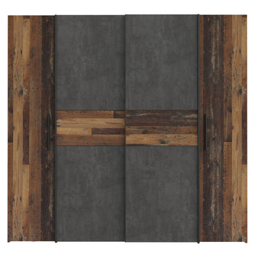 HERBERT Dulap 2 uși glisante, 2 uși batante