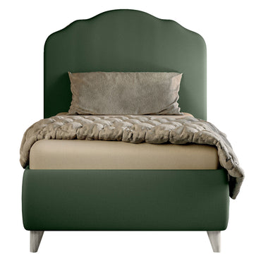 LIZZY Pat tapițat copii, 90x190cm, dehusabil, somieră inclusă