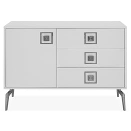 RUBIK Comodă 1 ușă, 3 sertare