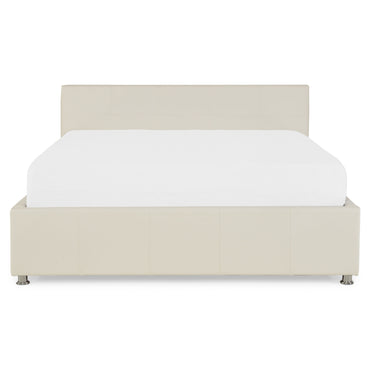 KENTON Pat tapițat 160x200cm, somieră rabatabilă inclusă și ladă depozitare