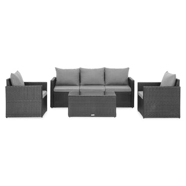 MARTI Set mobilier terasă/grădină, 2 fotolii, canapea și măsuță