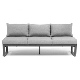 BLOOM Set mobilier terasă/grădină, canapea multifuncțională și 2 tăvițe laterale