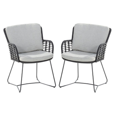 FABRICE Set mobilier terasă/grădină, 2 scaune