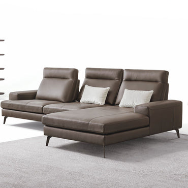 LISABONA Colțar piele, șezlong stânga/dreapta, mecanism spătare