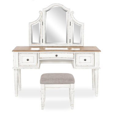 KINSLEY Masă toaletă și taburet
