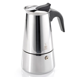 Espressor aragaz, 6 cesti, inox EMILIO