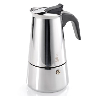 Espressor aragaz, 6 cesti, inox EMILIO