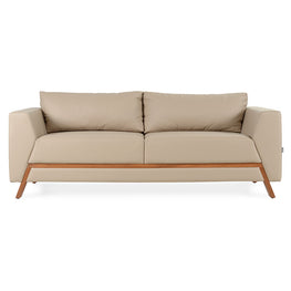 Canapea piele, 2 locuri, cappuccino VERA