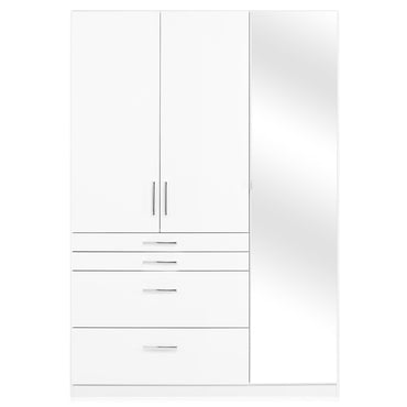 JULIO Dulap 3 uși, 4 sertare