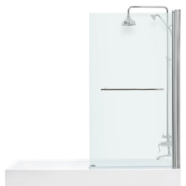 Paravan cada, 85x150 cm, 1 element, sticla clara CYRUS