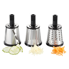 Set 3 razatoare Dispozitiv 2in1, razatoare si feliere, cu fixare pe masa TRANSFORMA