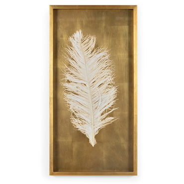 Tablou lemn 43x86cm FEATHERS I