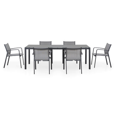 PROSSECO Set mobilier terasă/grădină, 6 scaune și masă