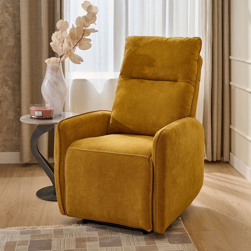 LONOKE Fotoliu, recliner și masaj, stofă