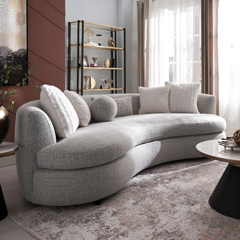 SEDALIA Canapea, 6 perne decor incluse, stofă