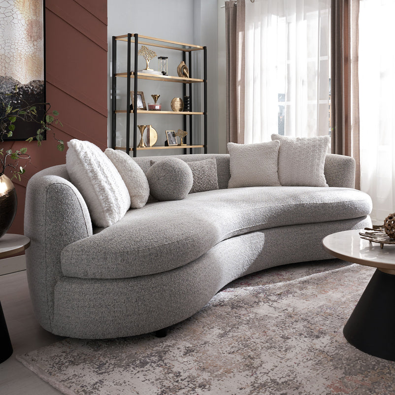 SEDALIA Canapea, 6 perne decor incluse, stofă