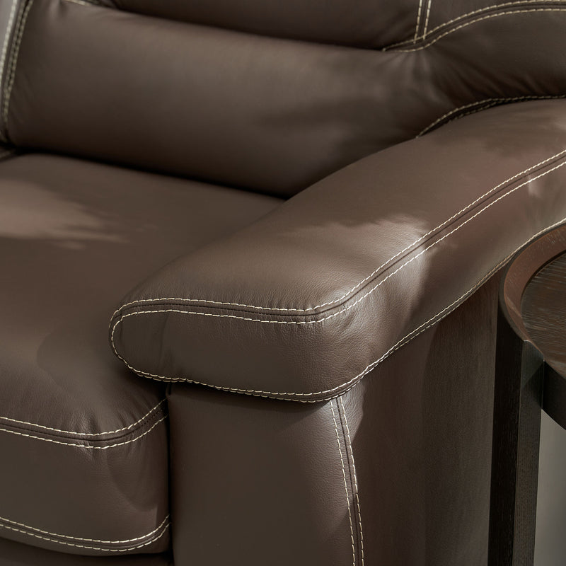 SENA Canapea extensibilă, 3 locuri, piele