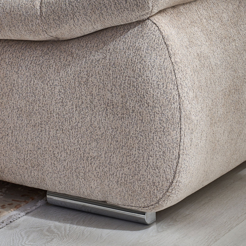 DIAZ Colțar extensibil, șezlong stânga/dreapta, ladă depozitare inclusă, stofă