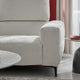 KARSTON Colțar cu șezlong stânga/dreapta, recliner electric, stofă