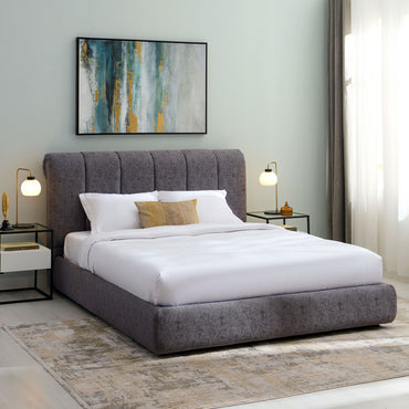 LAVINIA Pat tapițat, 160x200cm, somieră rabatabilă și ladă depozitare incluse