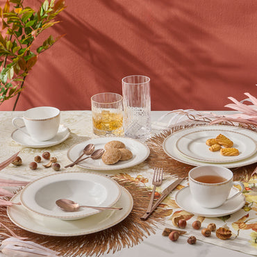 MORGAN Set veselă, porțelan, 20 piese