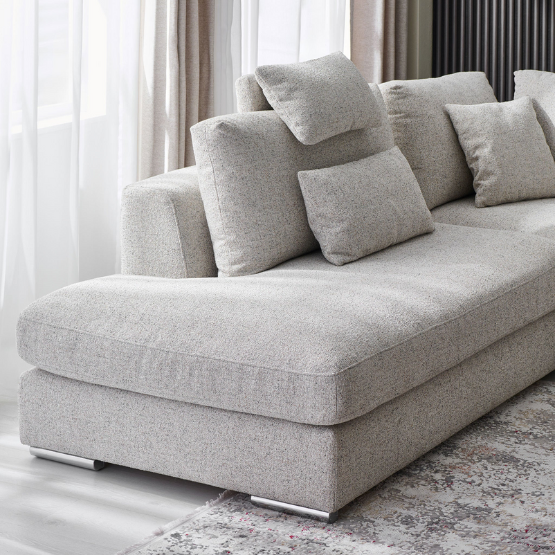 ILLONA Colțar cu șezlong stânga/dreapta, stofă