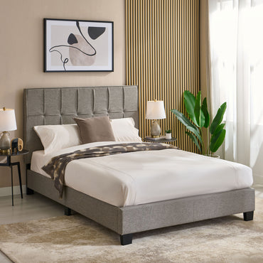 KALOON Pat tapițat, 140x200cm, somieră inclusă