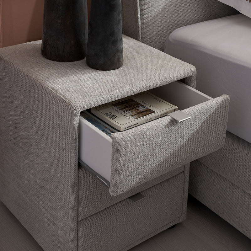 PHIMAN Pat tapițat electric, 180x200cm, saltea inclusă