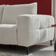 KARSTON Colțar cu șezlong stânga/dreapta, recliner electric, stofă