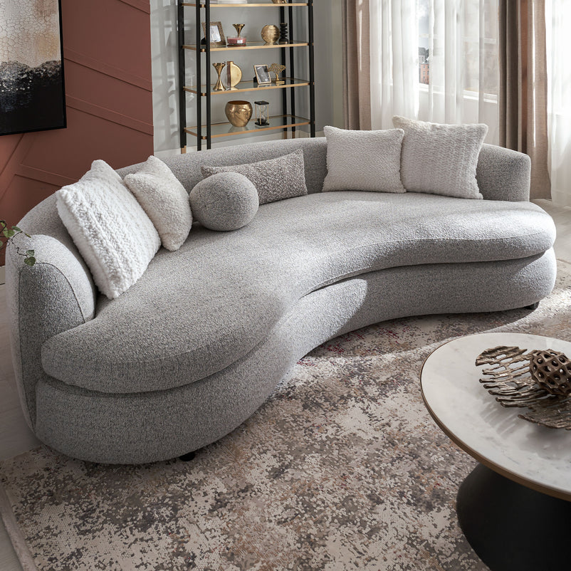 SEDALIA Canapea, 6 perne decor incluse, stofă