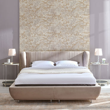 TOSCANA Pat tapițat, 160x200cm, somieră rabatabilă și ladă depozitare incluse