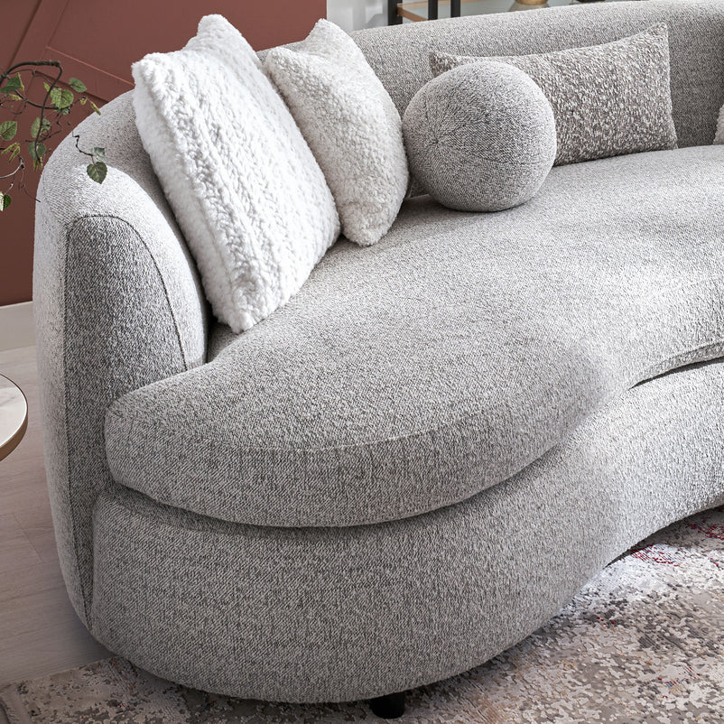 SEDALIA Canapea, 6 perne decor incluse, stofă