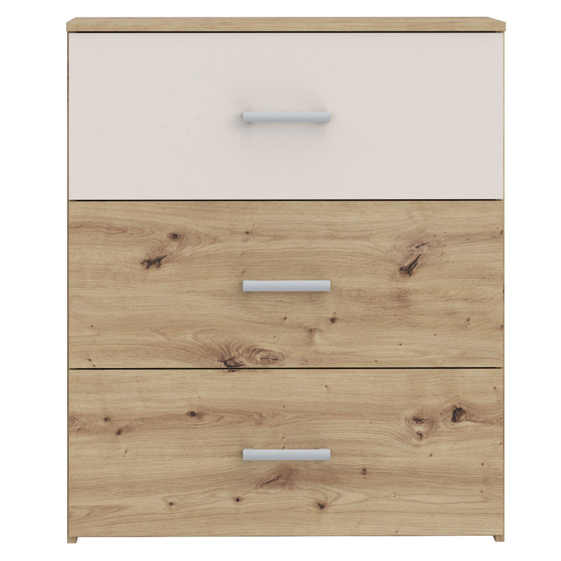 ENES Set mobilier dormitor, dulap, comodă, pat și 2 noptiere