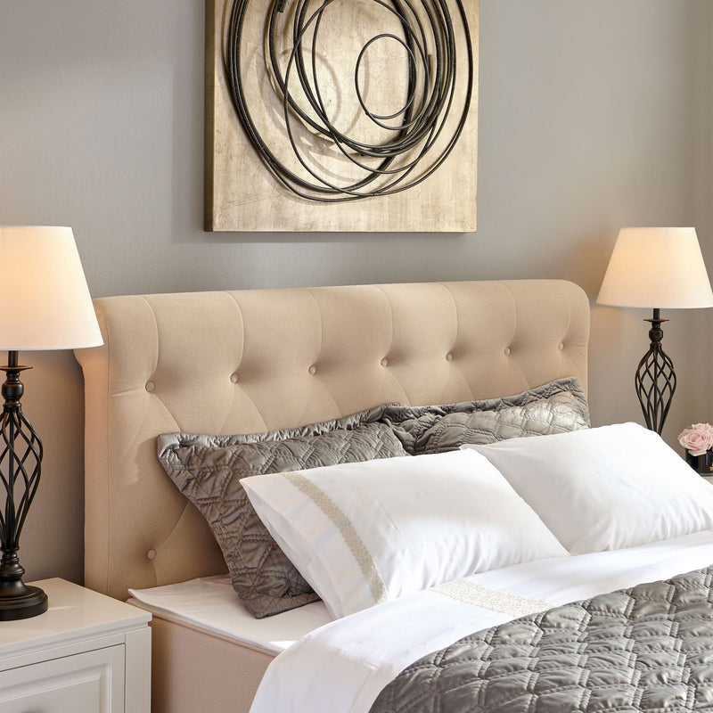 FIONA Pat tapițat, saltea și spatiu depozitare incluse - Articol resigilat