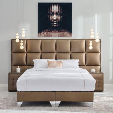 MAGNUM Pat tapițat, 160x200cm, somieră inclusă - Articol resigilat