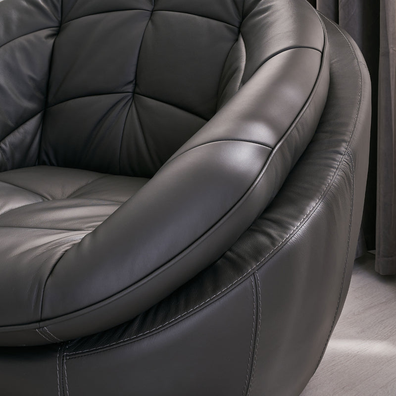 CHICAGO Fotoliu rotativ, piele